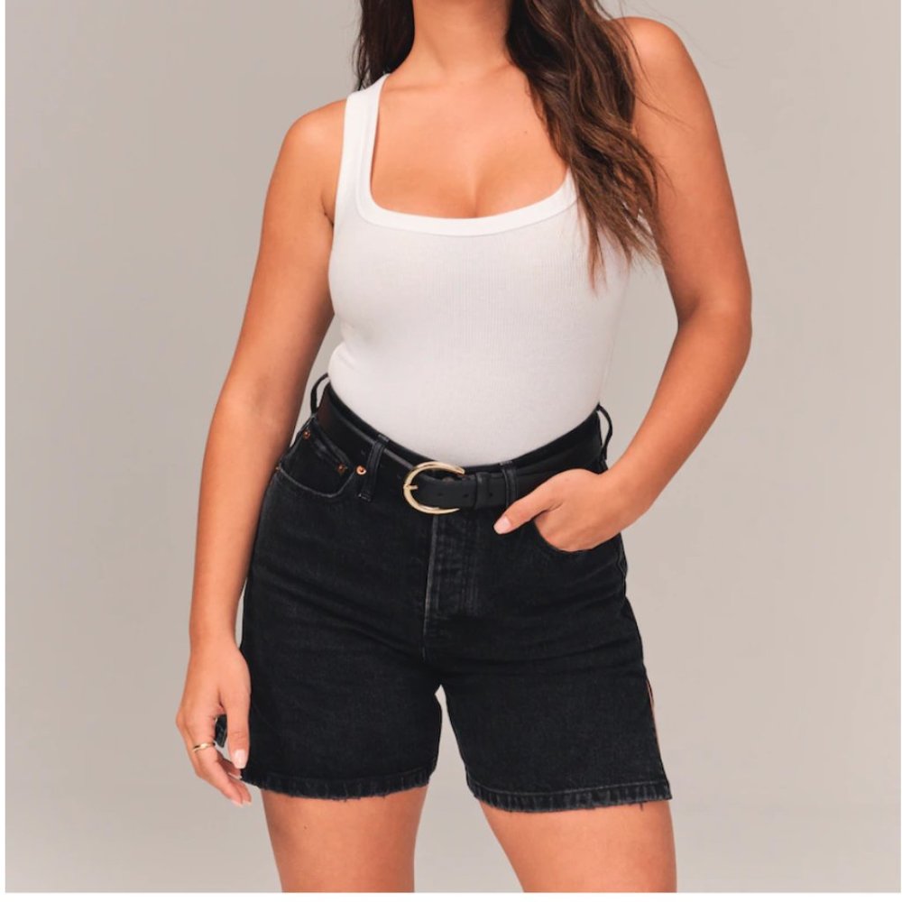 Curve Love High Rise 7 Inch Dad Shorts